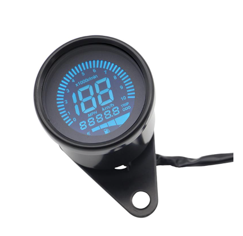 Motorcycle Speedometer Multi-function LCD Digital Odometer Tachometer Indicator Motorcycle Universal