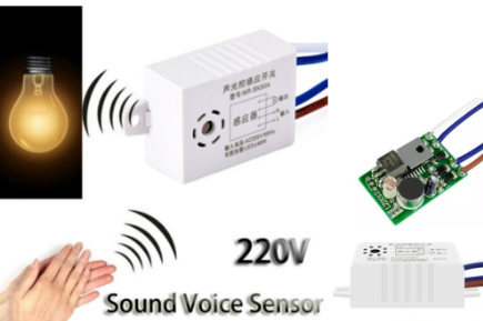 Voice Control Light Sensor Lamp Switch Sound Activated Switch Delay 220V Module Detector Auto On Off Intelligent Sound Voice Sensor Light
