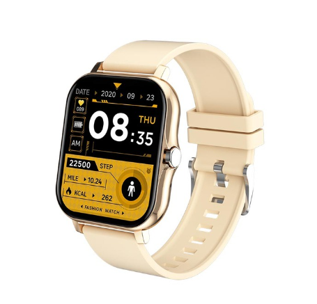 FILIEKEU Smart Watch Men Women Waterproof Sports Fitness Bluetooth Call Couple For Android And Ios  ROSEGOLD SILICONE BELT