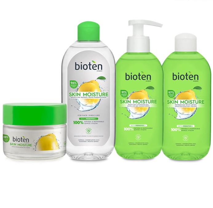 Bioten Skin Moisture Set for Normal Combination Skin Cleansing Gel 200ml & Tonic Lotion 200ml