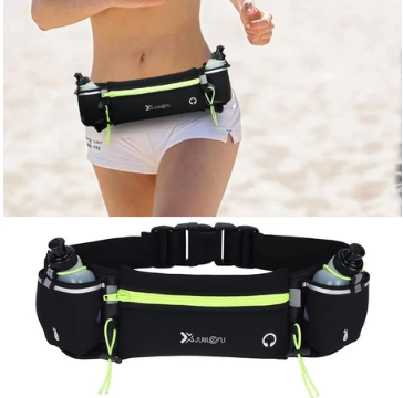 AONIJIE Running Waist Bag with 2pcs Hydration Bottles for Hiking Jogging Outdoor Sports