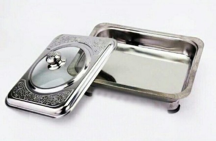 6PCS/Set Stainless Food Warmer (34×28×16cm)