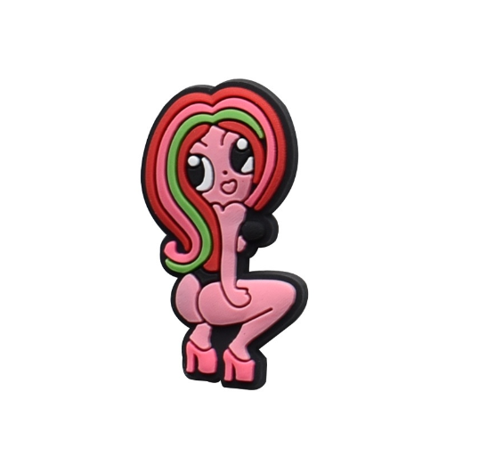 Cute Bear Cat Jibits for Croc Rainbow Jibbits Charm Mermaid Shoe Charms Pins Karol G Singer Jibitz Crocks for Girls Shoes Accessories S22