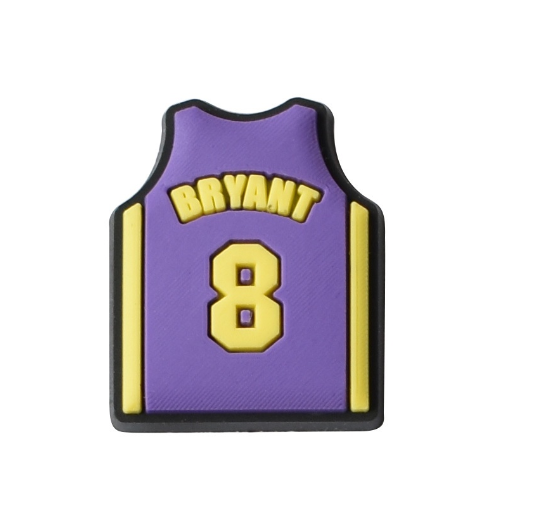 Cute Curry Basketball Jibbitz Kobe Shoe Charms Lakers Bryant Jibitz Croc Charm NBA Croc Jibbits Pin for Men Shoes Accessories Decoration B7
