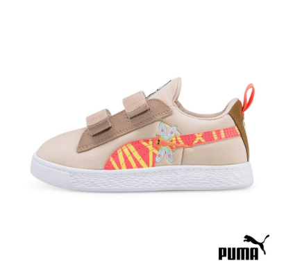PUMA Unisex Suede Light Flex Small World Alternative Closure Kids Sneakers