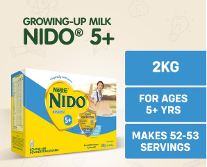 NIDO 5+ Powdered Milk Drink For School Age Children Above 5 Years Old 2kg