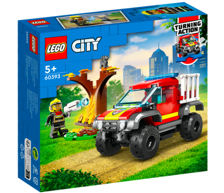 Lego 60393 City 4x4 Fire Truck Rescue 97 pcs Building Blocks