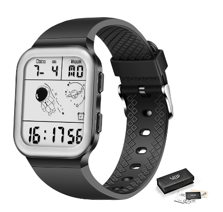LIGE Official Digital Men Watch Fashion Sport Watch For Men Chronograph Electronic Wristwatch Waterproof Watches SILVER BLACK