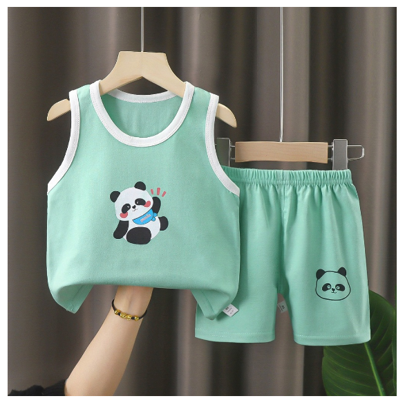0-5yrs Baby Kids Sando Terno for Boy Girl Sando with Shorts D6