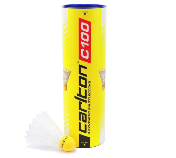 Carlton C-100 White Medium Speed Badminton Shuttle