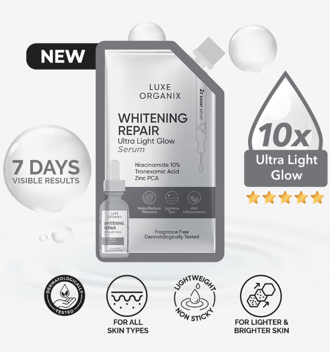Luxe Organix Whitening repair Serum Niacinamide 10 Percent Sachet 7ml