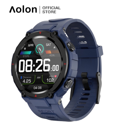 Aolon Navi R 2022 IP68 Deep Waterproof GPS Smart Watch Heart Rate Blood Oxygen Monitoring Sports Fitness Watch