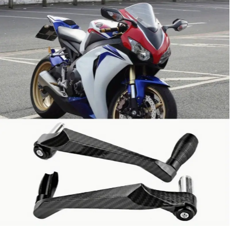 KIMISS Universal 7/8in 22mm CNC Aluminum Handlebar Brake Clutch Lever Hand Guard Protector For Motorcycle, Motorbike, Scooters, Electric Cars, Mountain Bikes Black