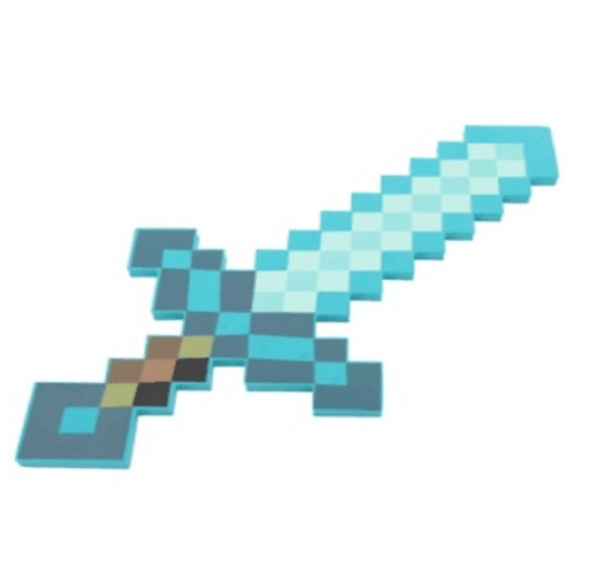 Game Eva Foam Diamond Pickaxe Axe Hamaxe Swords Model Toy Kids Gift Action Figure Toys Cosplay Props A6