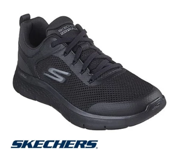 Skechers Mens Go Walk Flex Heel Quarter Brace Lace Up