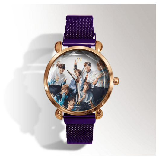 New BTS bulletproof youth group around fashion Korean students girls watch Korean cartoon WATCH QUARTZ WATCH F4