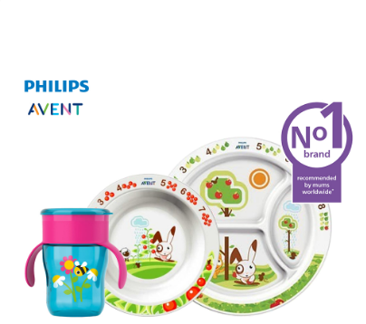 Philips AVENT Toddler Feeding Plate & Bowl Bundle