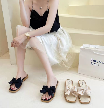 Women's Bow Slipper Flat Sandals