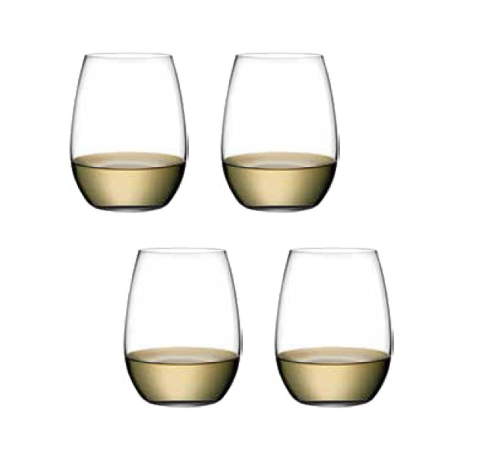 Pasabahce Crystal Pure White Wine Glass 370cc 12 1/2oz, Set of 4 (64090 4s)