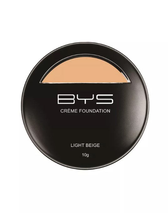 BYS Crème Foundation With Sponge Light Beige 10G