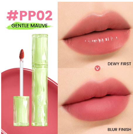 FOCALLURE Pro-juicy Watery Lip Tint Korean Glossy Plump High Pigment Long Wear Bare Lip Lightweight Non-sticky Moisturizing