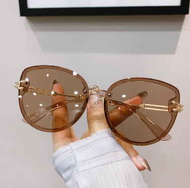 Sunglasses for Women Summer Seaside UV Protection Sunglasses Fashion Round Face Glasses