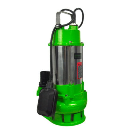 Greenfield Submersible Sewage Pump 1.0HP Copper 6.0m Wire 2"