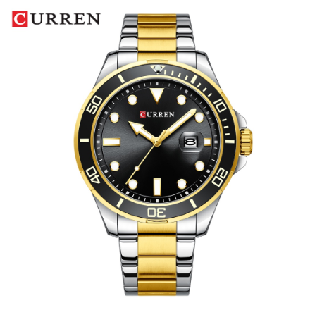 CURREN Men's Watch Original Casual Sports Military Stainless Steel Luminous Quartz Waterproof 8388X M5