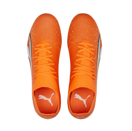 PUMA ULTRA Match FG/AG Men Football Boots (Orange)