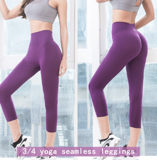 3/4 Woman Yoga Seamless Leggings Sports Pants Tights Zumba Leggings