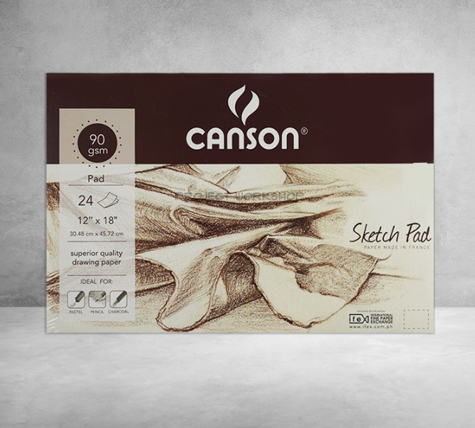 Canson Sketchpad 90gsm/12x18/24sh