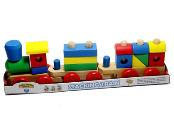 BIG SIZE Train Building Blocks Wooden Toy
