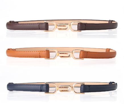 Women's Adjustable Belt Fashion Decorative Dress Shirt Pair Buckle