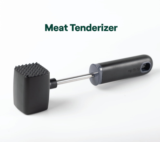 Famco Meat Tenderizer, Dual-Sided Ergonomic Kitchen Hammer Tool