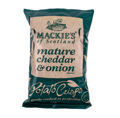 Mackie's Mature Cheddar & Onion Potato Crisps 150g