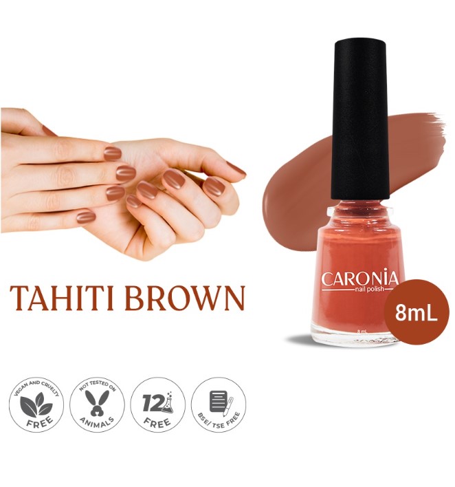 Caronia Nail Polish Tahiti Brown 8ml