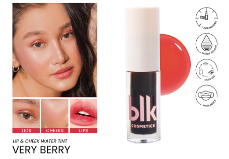 blk cosmetics fresh lip and cheek water tint very berry