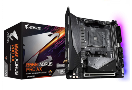AMD Ryzen 5 5600X Processor with GIGABYTE B550I AORUS PRO AX Motherboard Bundle