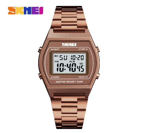 Skmei Women's Simple Digital Waterproof Watch 1328  COFFEE