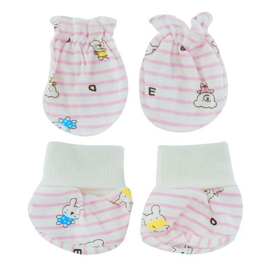 Newborn and Infant Gloves and Socks Sets for Baby Boy and Baby Girl SM3