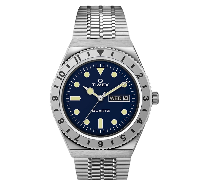 Timex Q Timex Reissue Silver Stainless Steel Analog Quartz Watch For Men TW2V18300