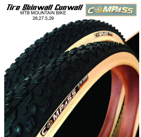 Tire Compass Skinwall Bicycle MTB BikeTire Roadbike size 26 27.5 29 MTB