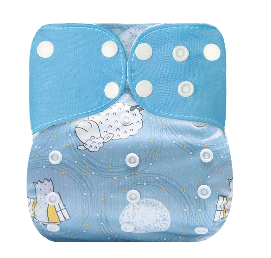 Ready Stocks Waterproof Reusable Digital Printed One Size Pocket Cloth Diaper S12