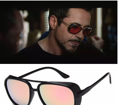 Iron Man 3 plastic TONY stark Sunglasses Men retroe Vintage