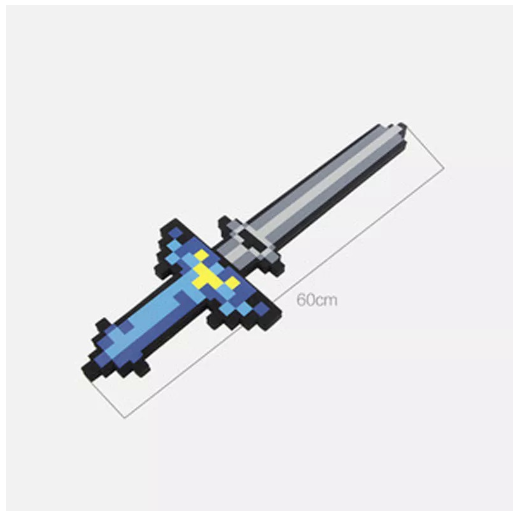 Game Eva Foam Diamond Pickaxe Axe Hamaxe Swords Model Toy Kids Gift Action Figure Toys Cosplay Props A17