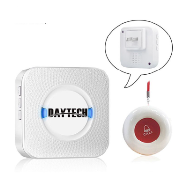 Daytech Caregiver Pagers Wireless Emergency Smart Call Button for Elderly Senior Patient Personal Alert Call Button for Home Safety Pager