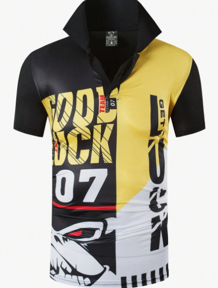 1pc Men's Polo Shirt/T-Shirt For Sports, Quick-Dry, Slim Fit, Suitable For Tennis/Badminton/Golf/Bowling, Etc.