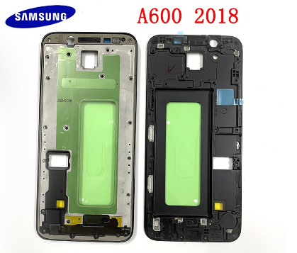Front Frame For Samsung Galaxy A6 2018 A600 A600F LCD Housing Front Middle Frame Bezel Chassis Phone Replacement Parts
