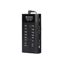 Retekess TR107 Mini Pocket Radio AM FM, Portable Transistor Radio with Earphones Walkman Radio Support FM Stereo and Bass Boost