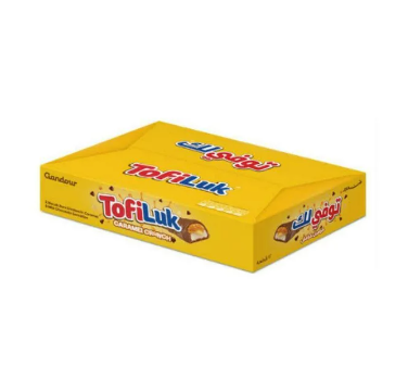 Gandour Tofiluk Caramel Crunch Chocolate Bar 33g  1 box
